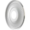 Ekena Millwork Berkshire PVC Ceiling Medallion (Canopies up to 5 3/4"), 13"OD x 3 1/2"ID x 3/4"P, Metallic Charcoal CMP13BECCH - alternate 3